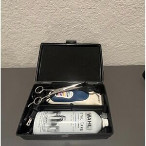 Used WAHL Total Care Beard Trimmer & Grooming Kit - Scissors, Coolant & Case Inc